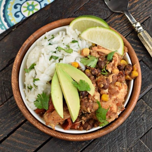 Cilantro Lime Chicken made in the crockpot or as a freezer meal is packed with flavor! You're family is going to love this dinner, you're going to love how easy it is to prepare!
