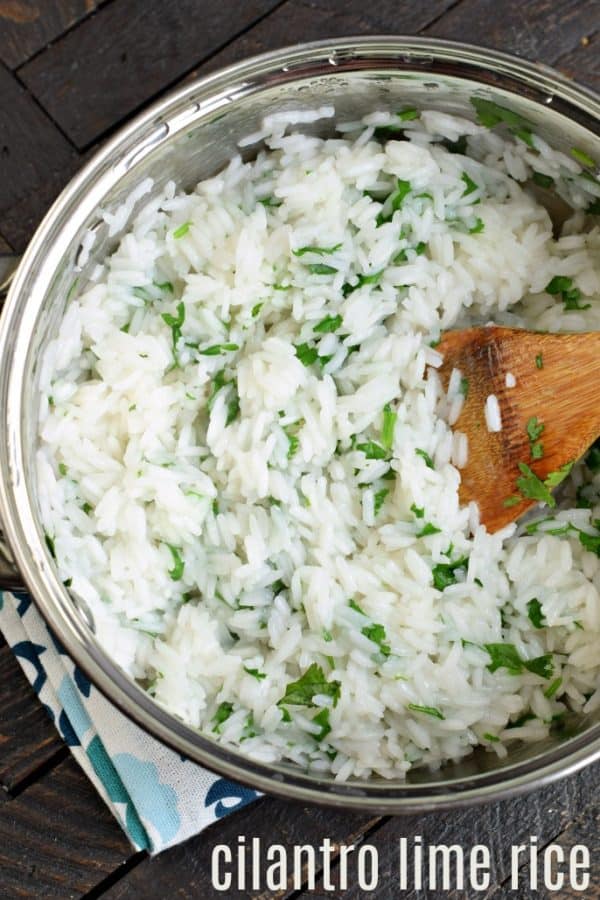 Colorful and packed with flavor, you'll love this Copycat Chipotle Cilantro Lime Rice recipe. It's the perfect side to any tex-mex meal!