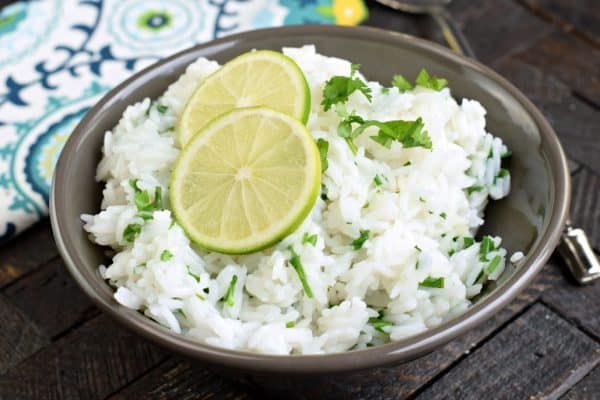 Colorful and packed with flavor, you'll love this Copycat Chipotle Cilantro Lime Rice recipe. It's the perfect side to any tex-mex meal!