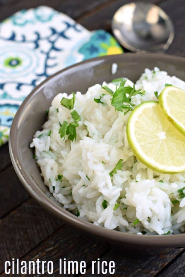 Colorful and packed with flavor, you'll love this Copycat Chipotle Cilantro Lime Rice recipe. It's the perfect side to any tex-mex meal!