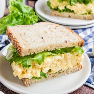 The Best Egg Salad recipe should be easy, creamy, and perfect for sandwiches! This Classic Egg Salad is my childhood favorite! Only five ingredients for this simple recipe.