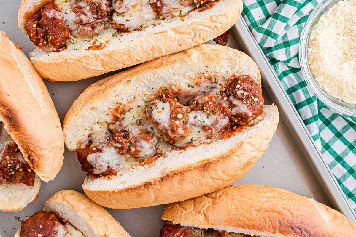 Easy Meatball Sub Recipe - Shugary Sweets