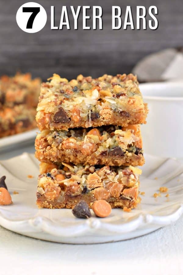 The BEST, Easy Seven Layer Cookie Bars Recipe