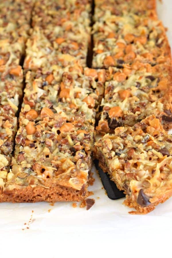 The BEST, Easy Seven Layer Cookie Bars Recipe