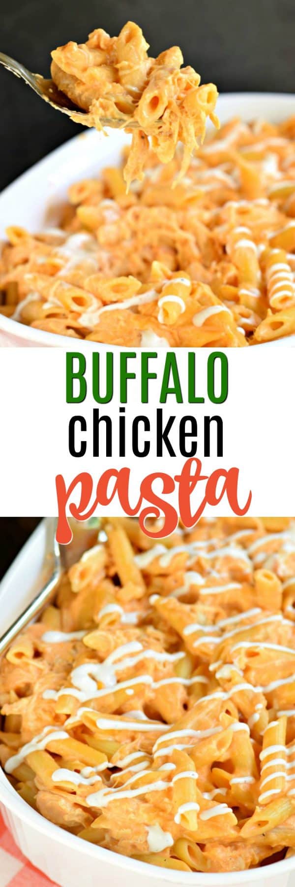 Easy Buffalo Chicken Pasta Casserole Recipe 30 Minute Meal Idea