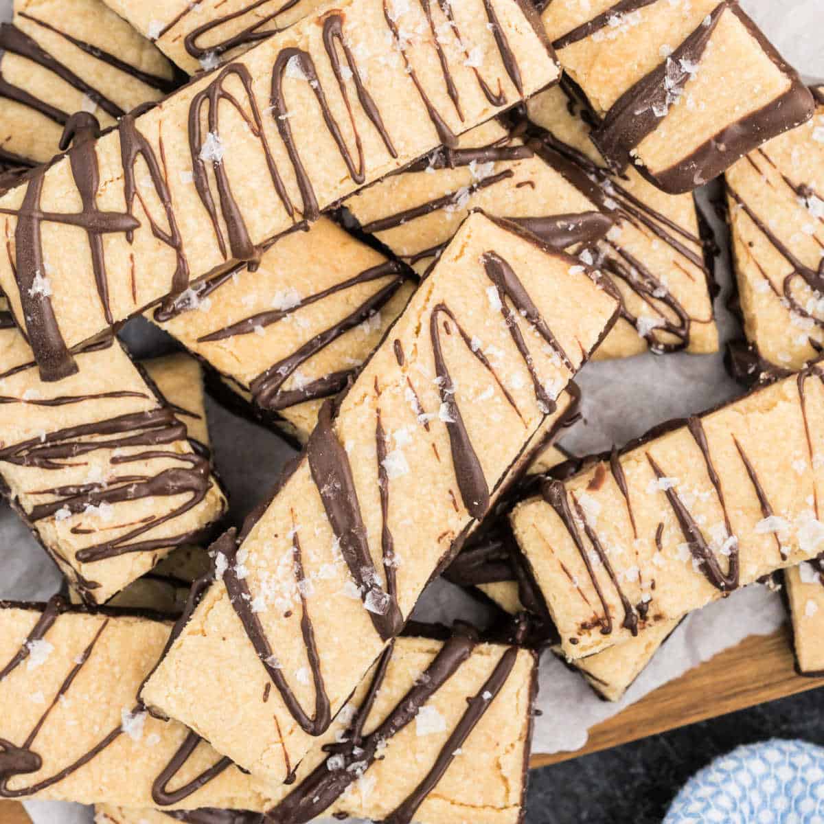 Dark Chocolate Peanut Butter Shortbread Cookies Recipe