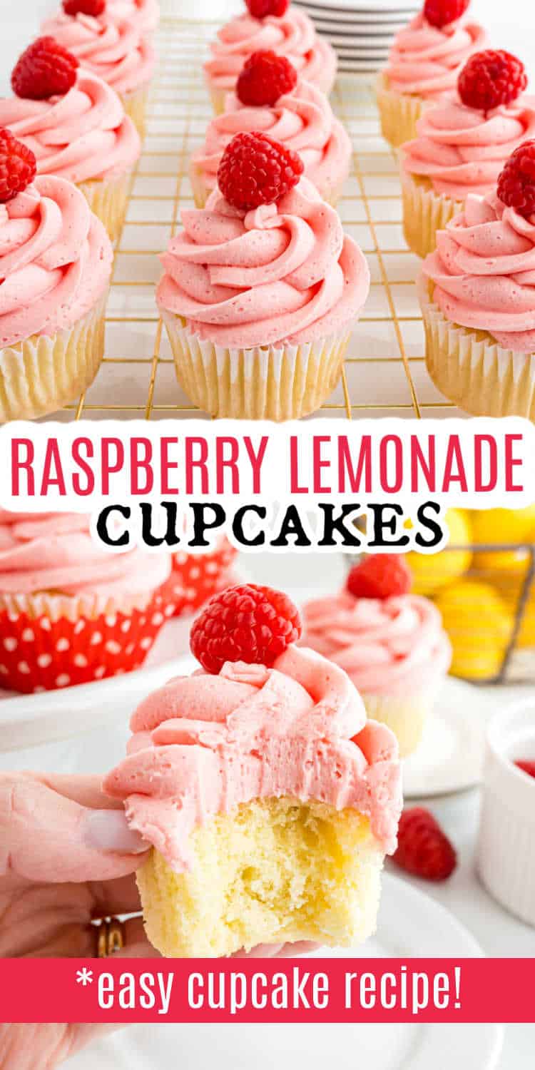 Recette de cupcake à la limonade et aux framboises