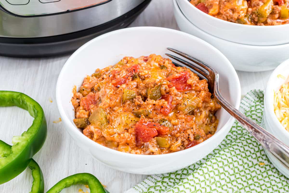 Instant Pot Stuffed Pepper Casserole - Shugary Sweets