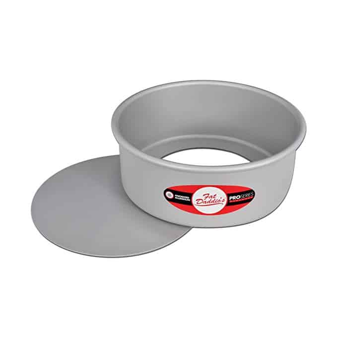 Fat Daddio's PCC-73 Round Cheesecake Pan, 7 x 3 Inch, Silver