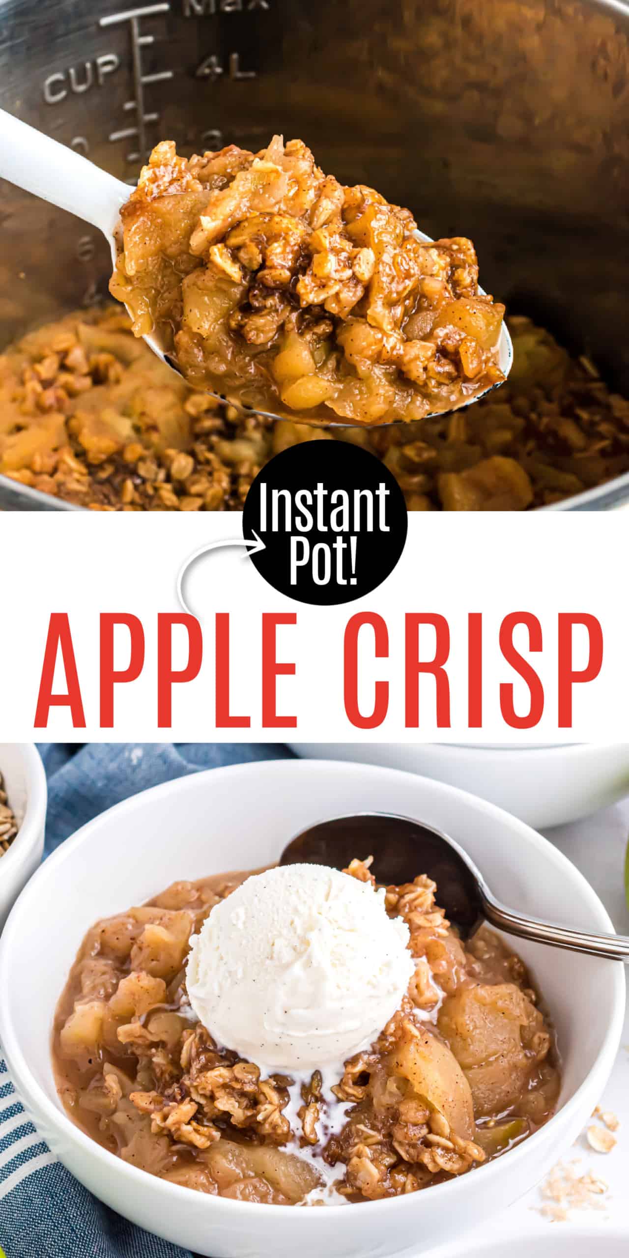 Instant Pot Apple Crisp Recipe - Shugary Sweets