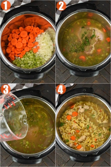 how to make chicken noodle soup image step by step