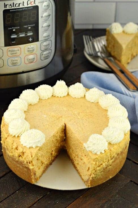 Instant Pot Pumpkin Cheesecake Recipe - Shugary Sweets