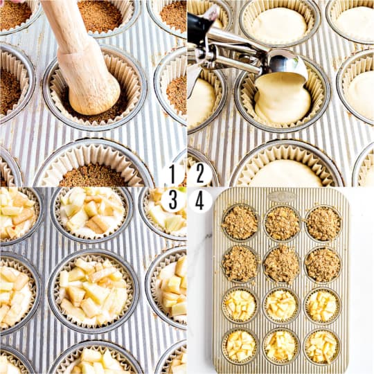 Mini Caramel Apple Cheesecake Recipe - Shugary Sweets