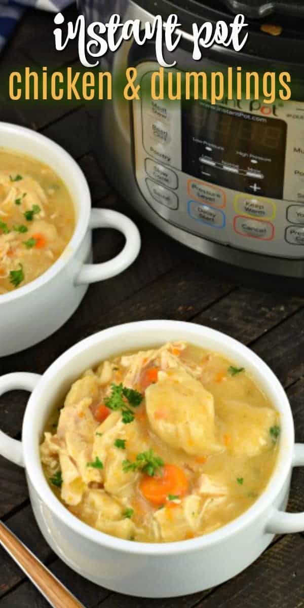 EASY Instant Pot Chicken and Dumplings Recipe