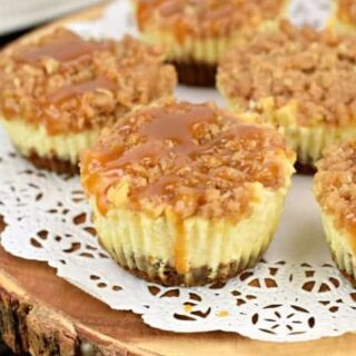 Mini Caramel Apple Cheesecakes