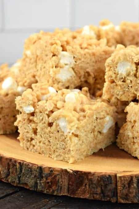 Thick and chewy, these Peanut Butter Rice Krispie Treats are a family favorite recipe! You'll love how easy they are to make with my tips and tricks.