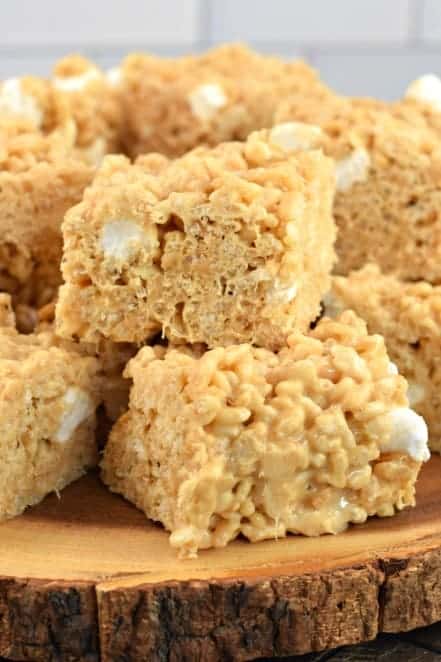 Thick and chewy, these Peanut Butter Rice Krispie Treats are a family favorite recipe! You'll love how easy they are to make with my tips and tricks.