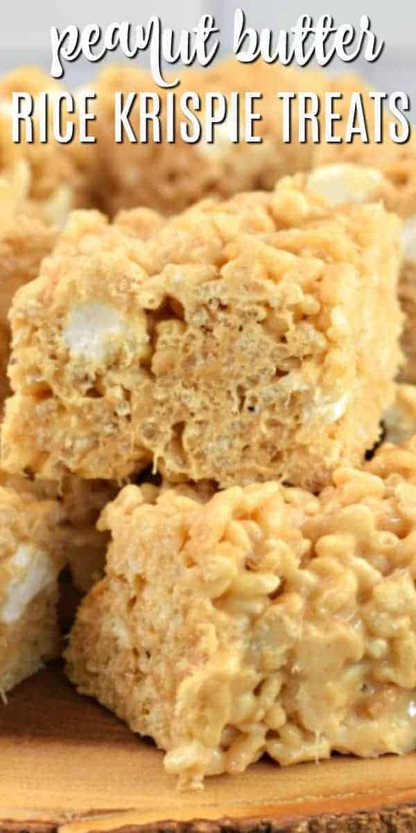 Peanut Butter Rice Krispie Treats Recipe - Shugary Sweets