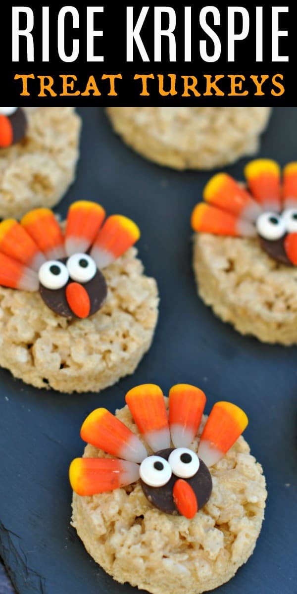 Turkey Rice Krispie Treats - Shugary Sweets