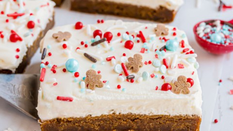 Gingerbread Cookie Bars
