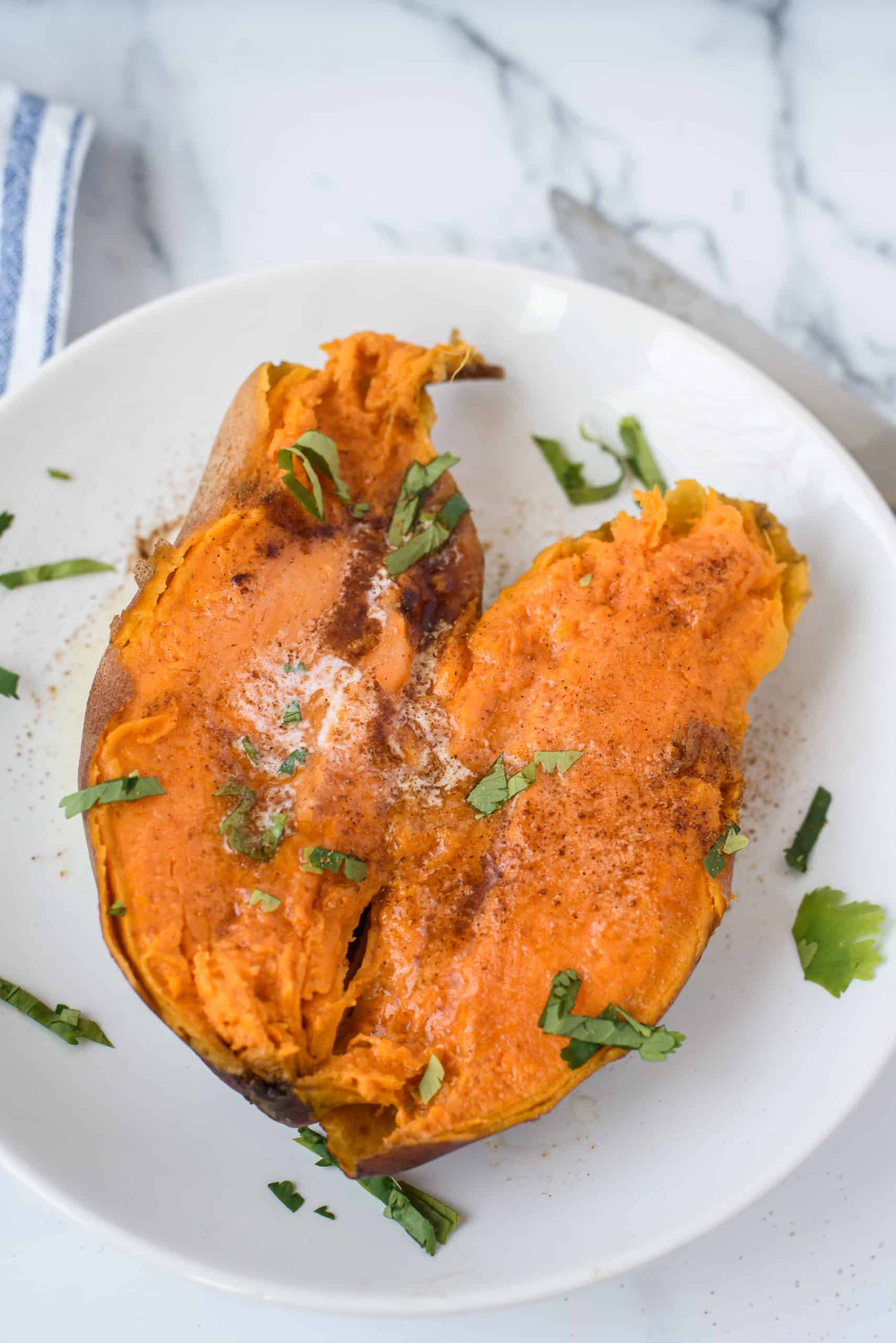 Learn how to make easy and delicious Sweet Potatoes in the Instant Pot. Creamy and perfect, and better than oven baked sweet potatoes!