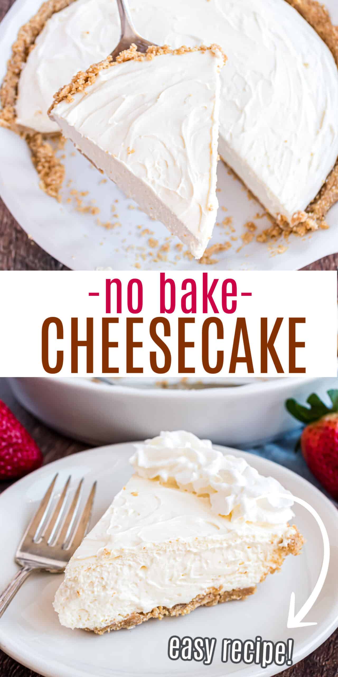 The BEST No Bake Cheesecake Recipe - Shugary Sweets