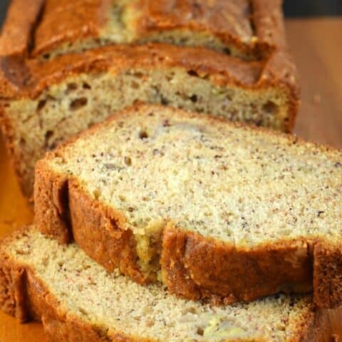 Add a little texture and tang to your breakfast with this Sour Cream Banana Bread. The addition of sour cream in this recipe is pure genius for the most delicious, moist slice of banana bread!