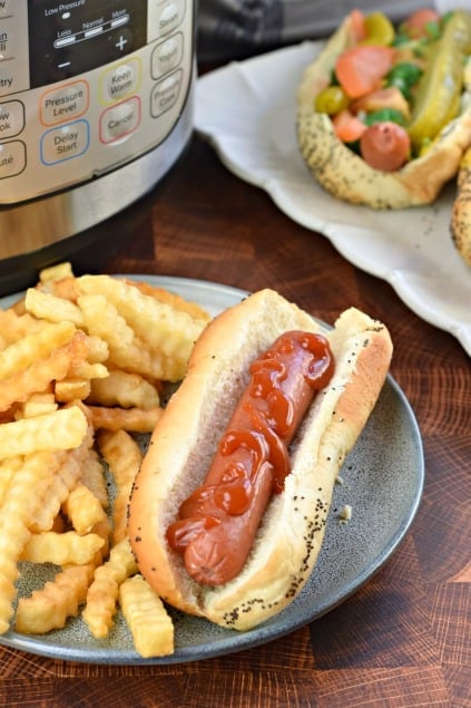 Instant Pot Chicago Style Hot Dogs Recipe
