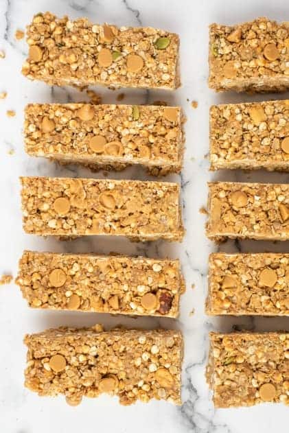Peanut Butter Granola Bars Recipe - Shugary Sweets