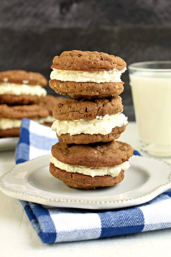 Chocolate Oatmeal Cream Pies Recipe Shugary Sweets