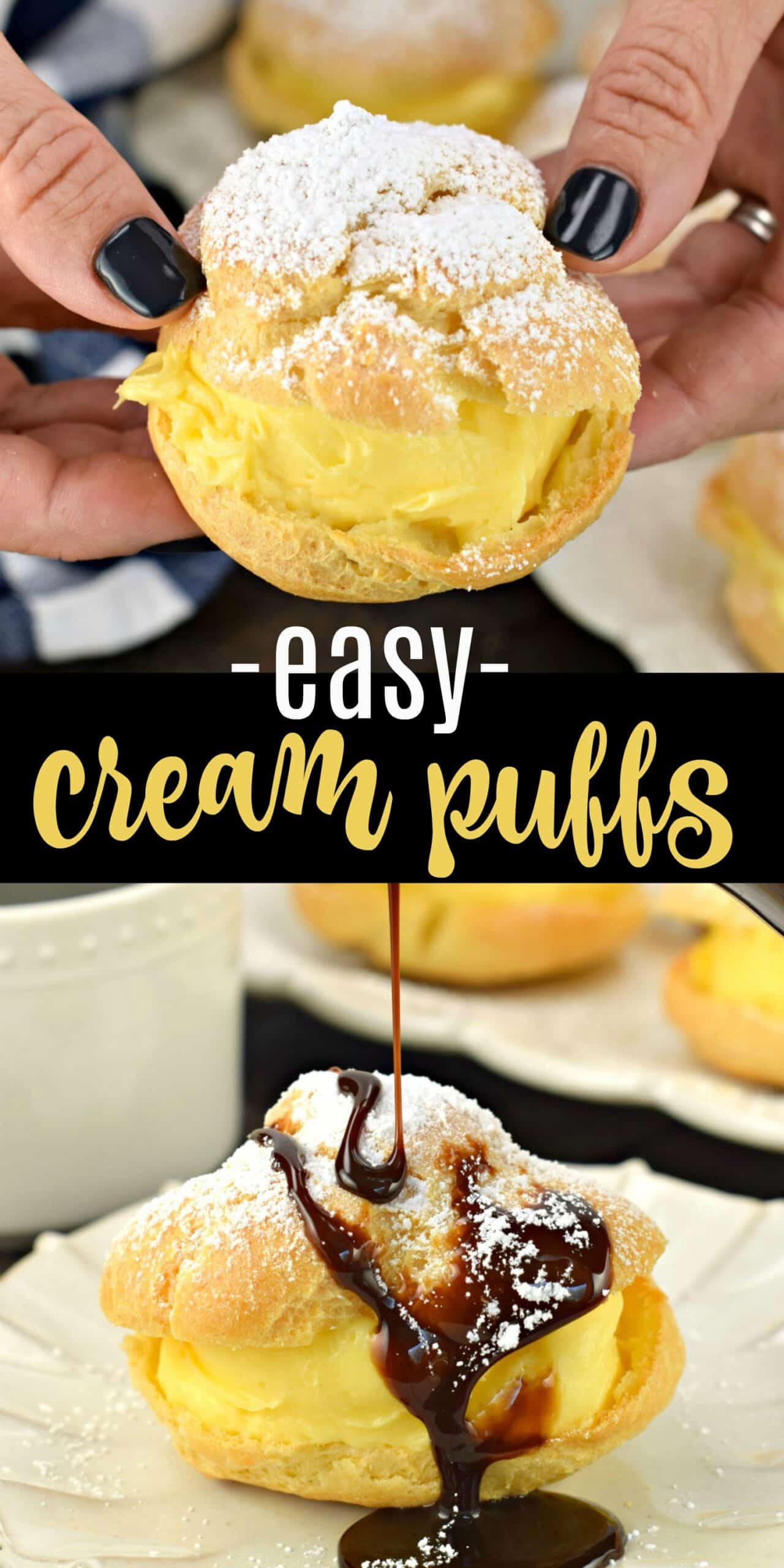 Easy Cream Puffs Recipe - Shugary Sweets