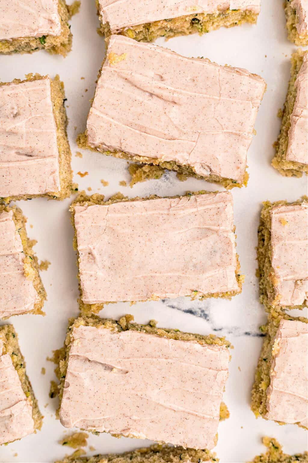 Zucchini Bars Recipe {Cinnamon Frosting} Shugary Sweets