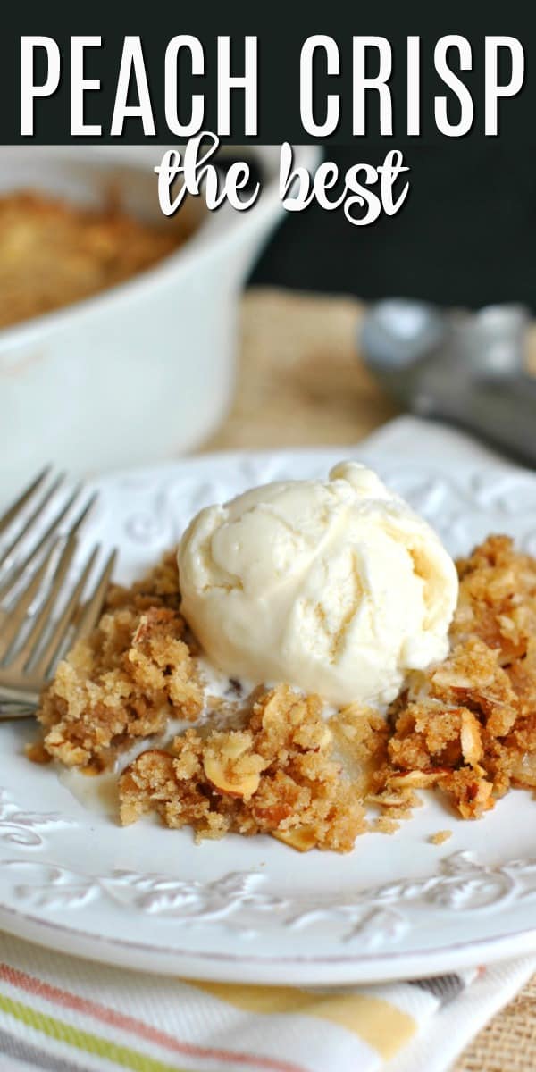 Easy peach crisp recipe shugary sweets