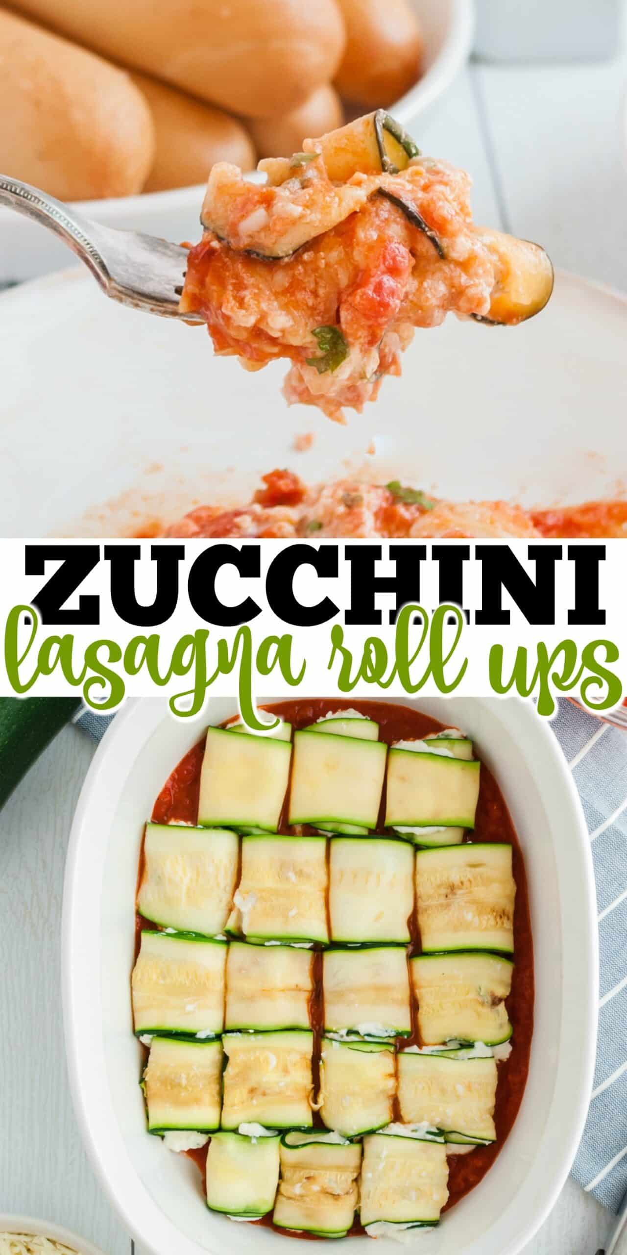 Easy Zucchini Lasagna Roll Ups Recipe - Shugary Sweets