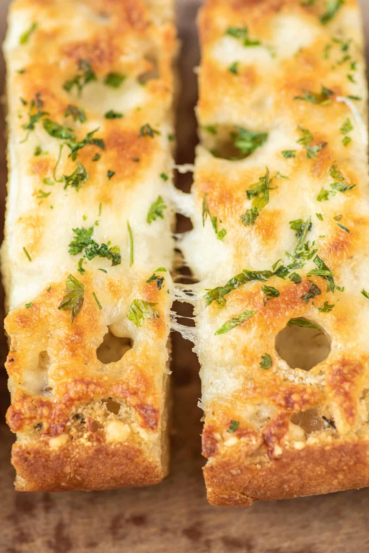 Cheesy Garlic Bread Recipe - Shugary Sweets