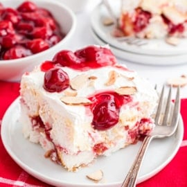 An angel food cake dessert worthy of its name. Heaven on Earth Cake brings angel food cake together with sweet cherries and creamy vanilla pudding to create a heavenly dessert that's out-of-this-world delicious!