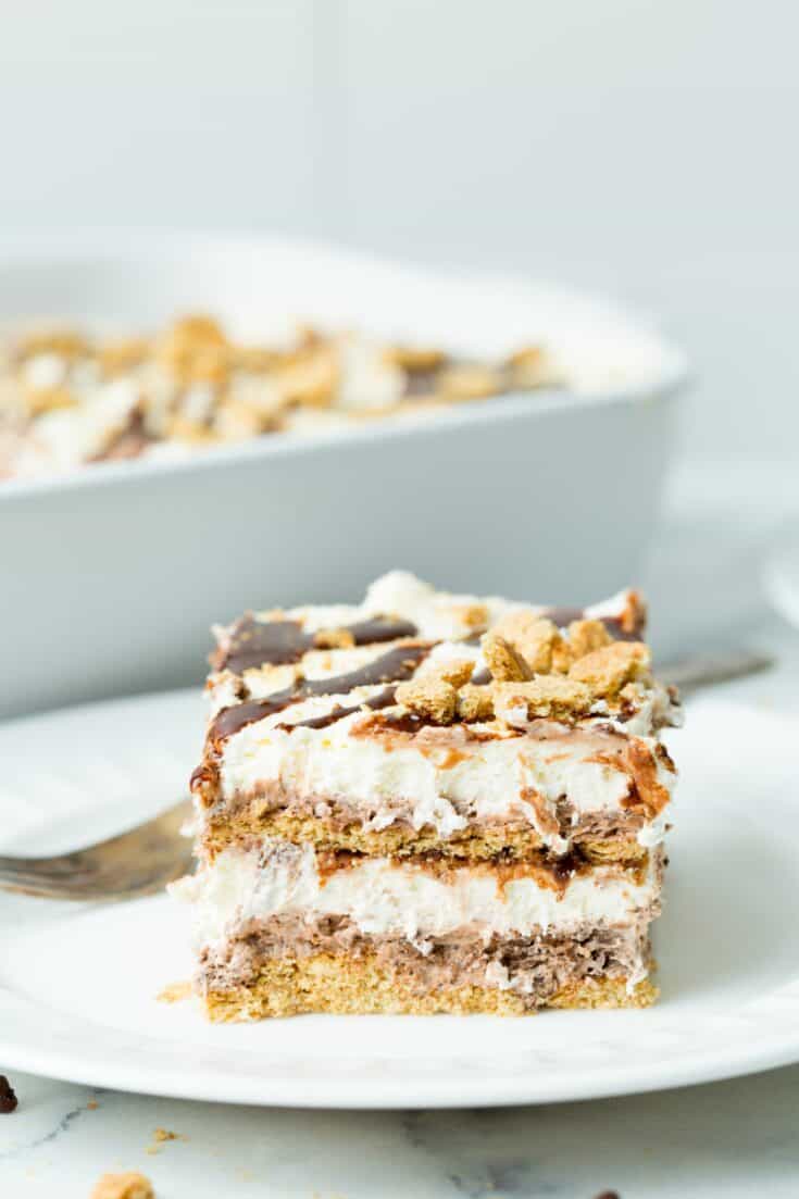 No Bake S'mores Icebox Cake Recipe Shugary Sweets