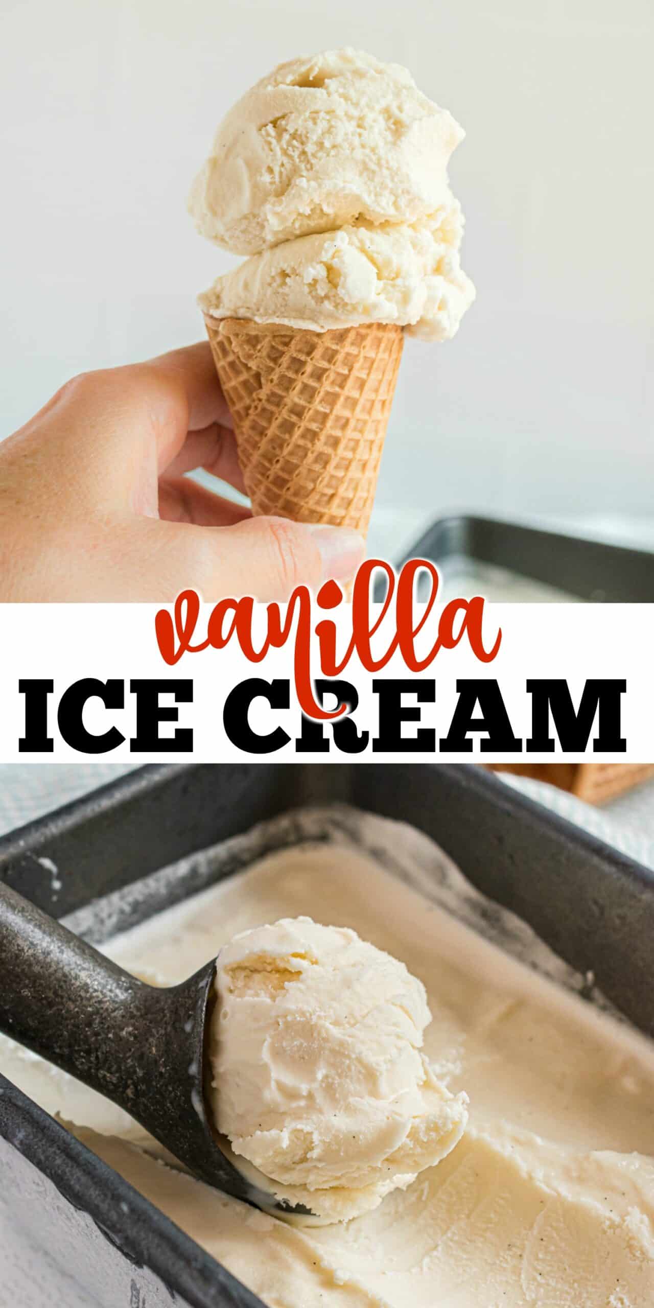 Homemade Vanilla Ice Cream - A Cookie Named Desire