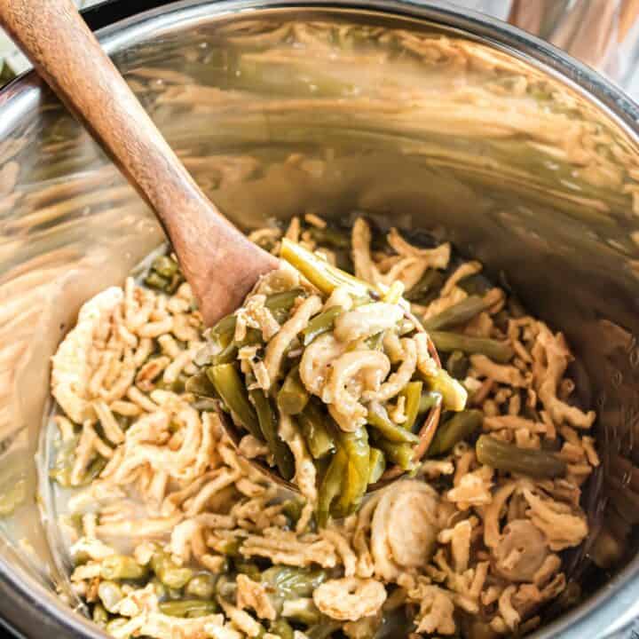 No Thanksgiving table is complete without a classic Green Bean Casserole. Save time and oven space by making the traditional side dish in your Instant Pot this year!