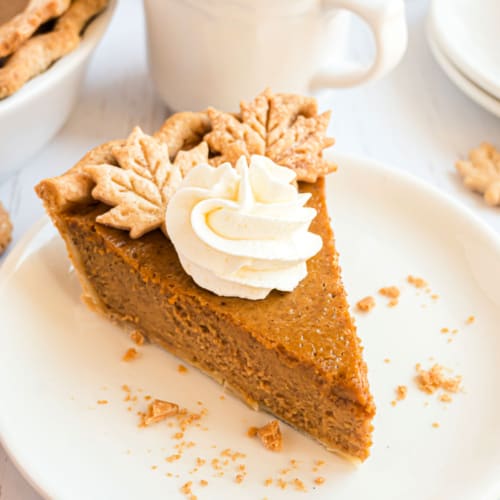 The best (and easiest) Pumpkin Pie recipe you'll need this holiday season. Make Thanksgiving dessert in no time at all with this delicious pie recipe!