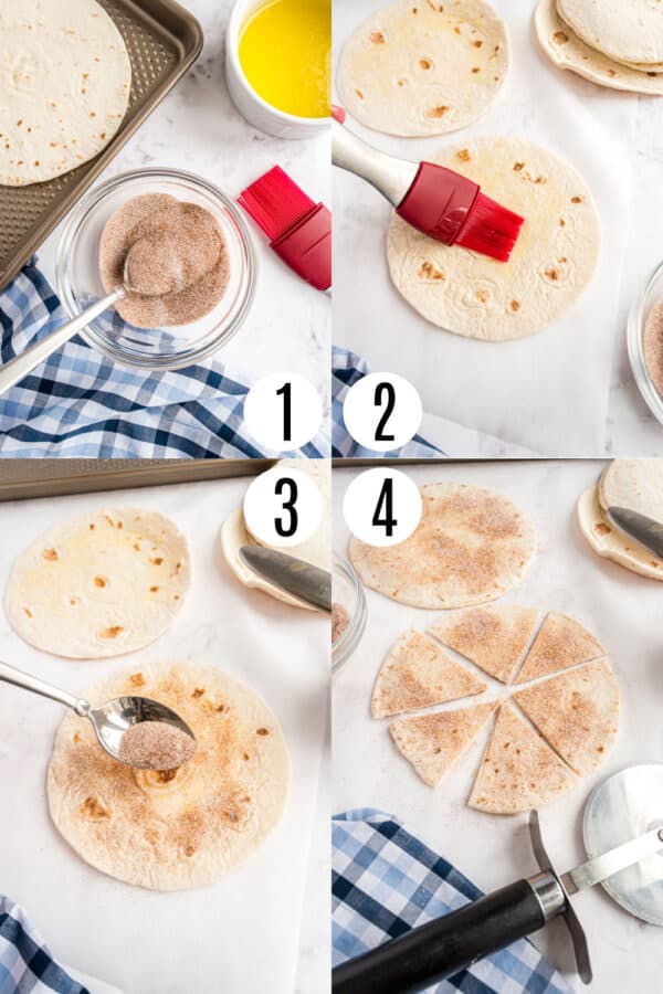 Baked Cinnamon Sugar Tortilla Chips Recipe Shugary Sweets