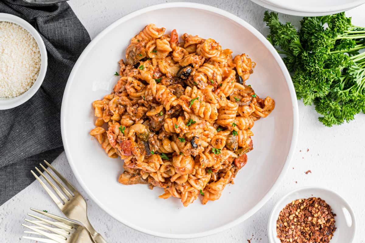 Instant Pot Pizza Pasta Recipe Shugary Sweets