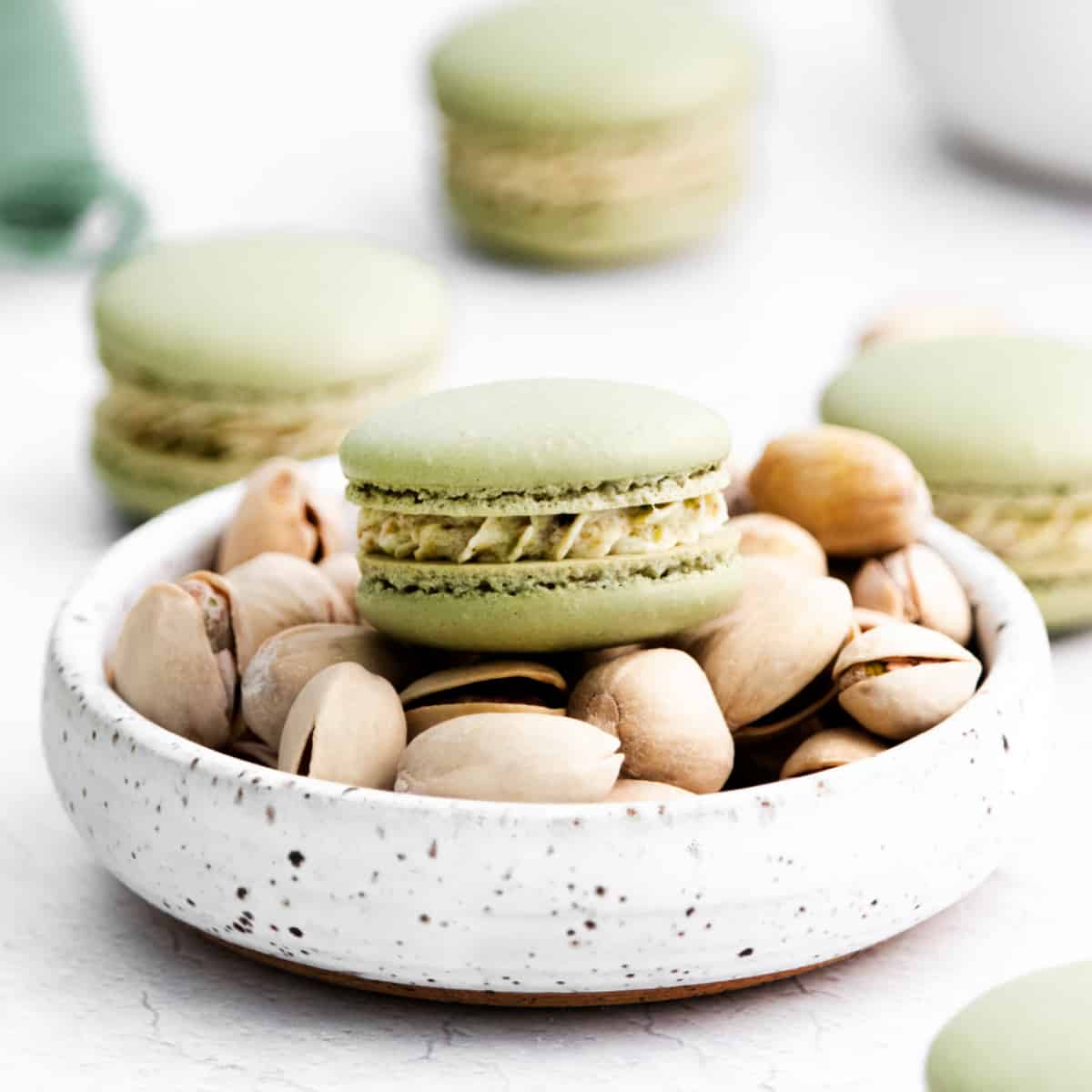 Pistachio French Macarons Recipe - Shugary Sweets