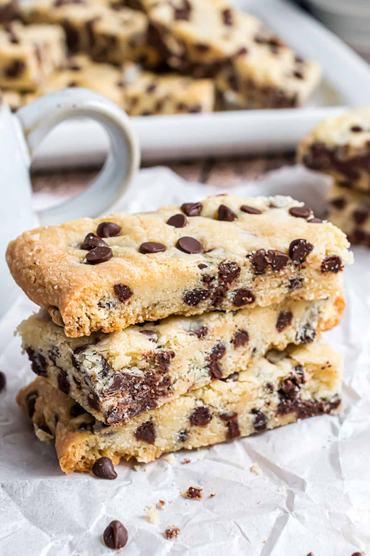 Chocolate-Chocolate Chip Scottish Biscuit Shortbread Cookies