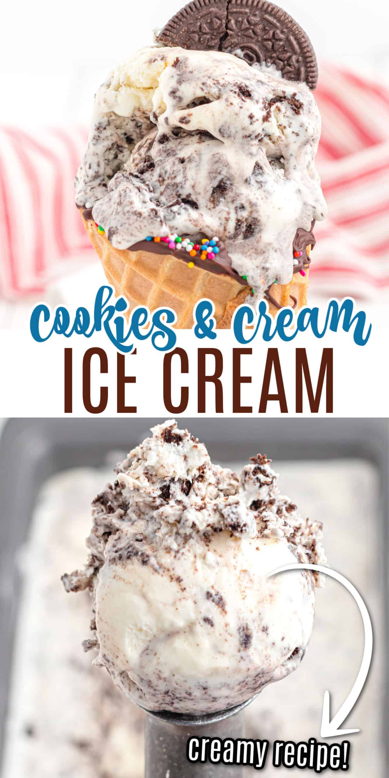 Cookies and Cream Ice Cream Recipe - Shugary Sweets
