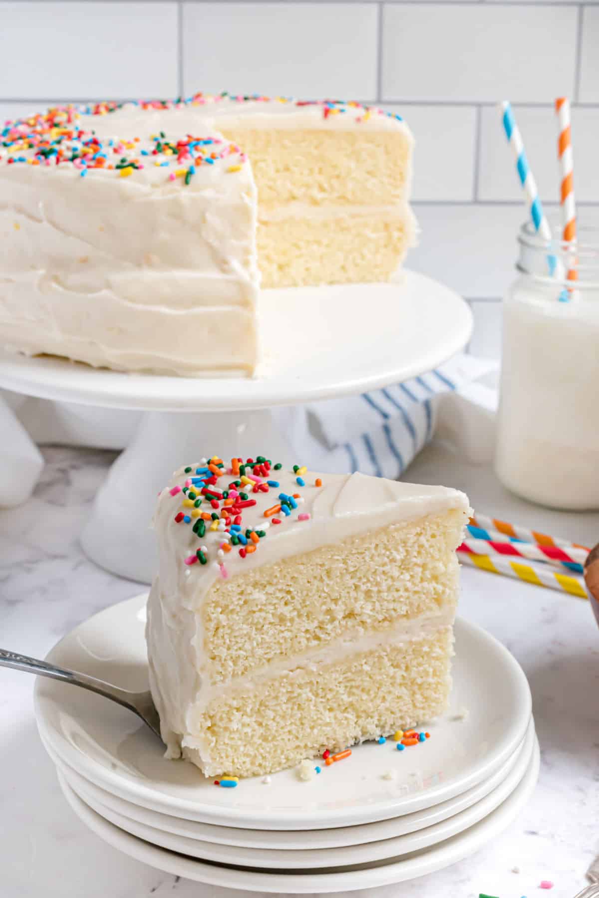 Vanilla Sheet Cake Recipe - Shugary Sweets