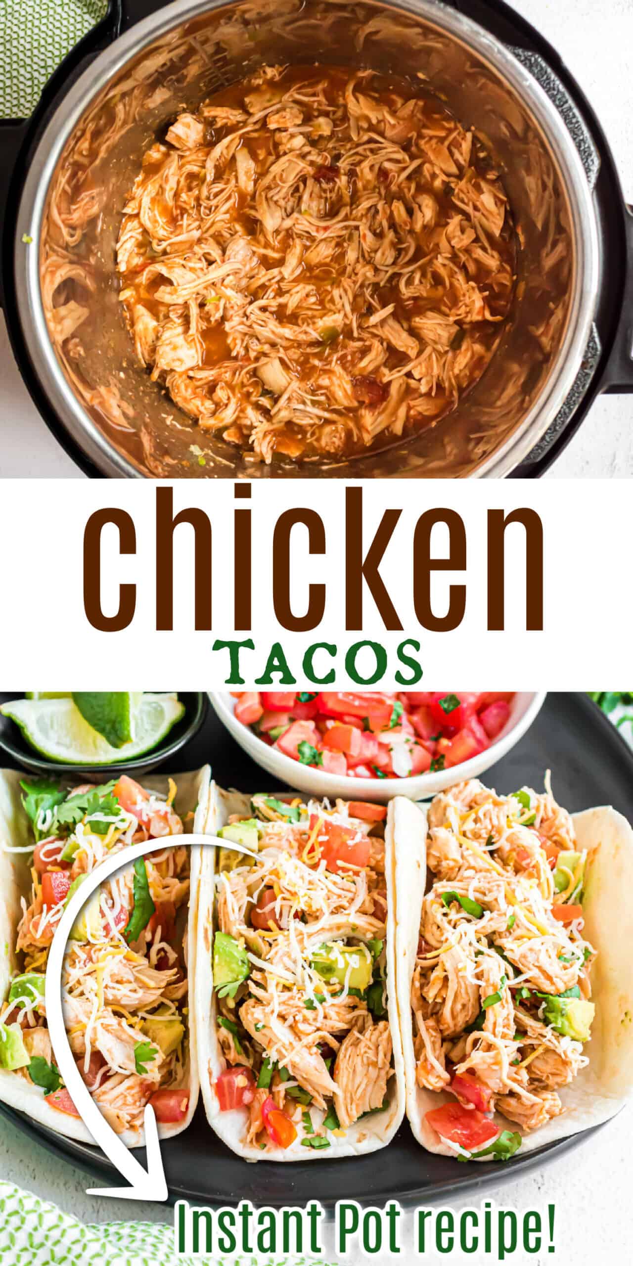 Instant Pot Chicken Tacos Recipe - Shugary Sweets