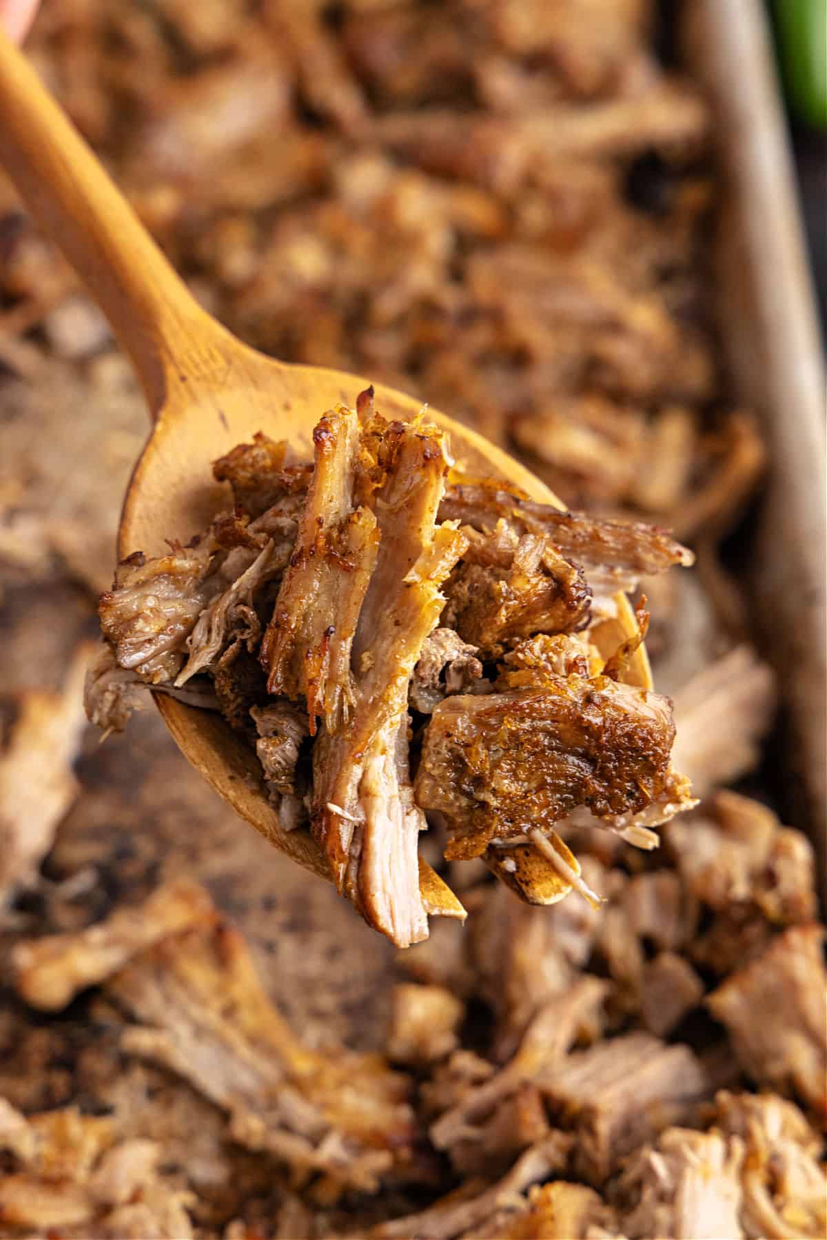 Carnitas on a sheet pan made in the Instant Pot.