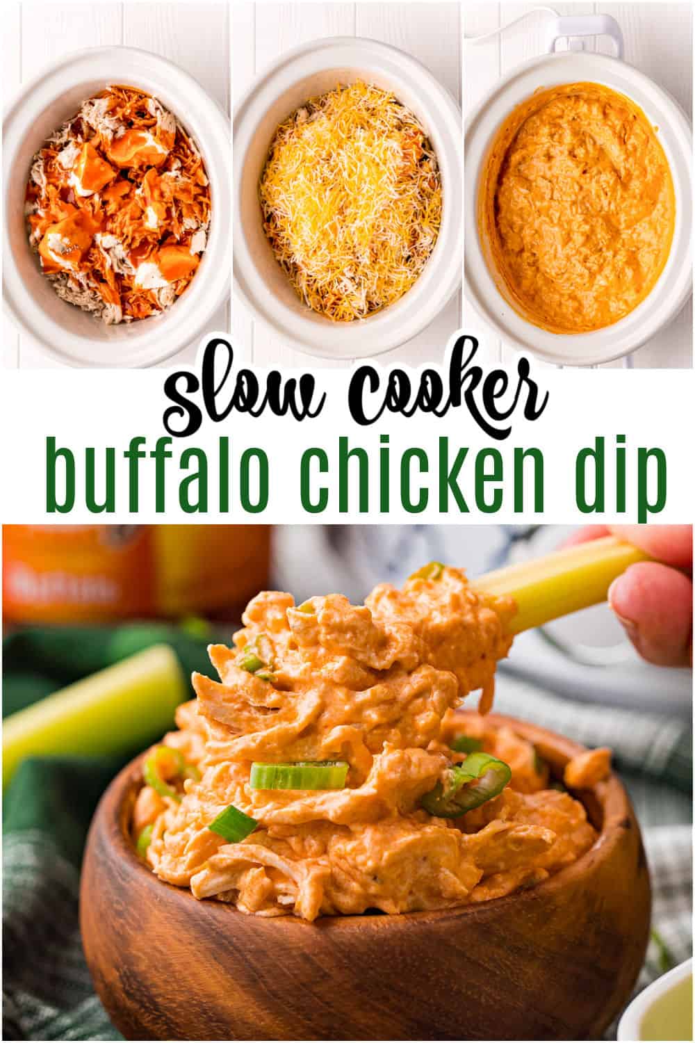 EASY Slow Cooker Buffalo Chicken Dip Recipe - Keeping Life Sane