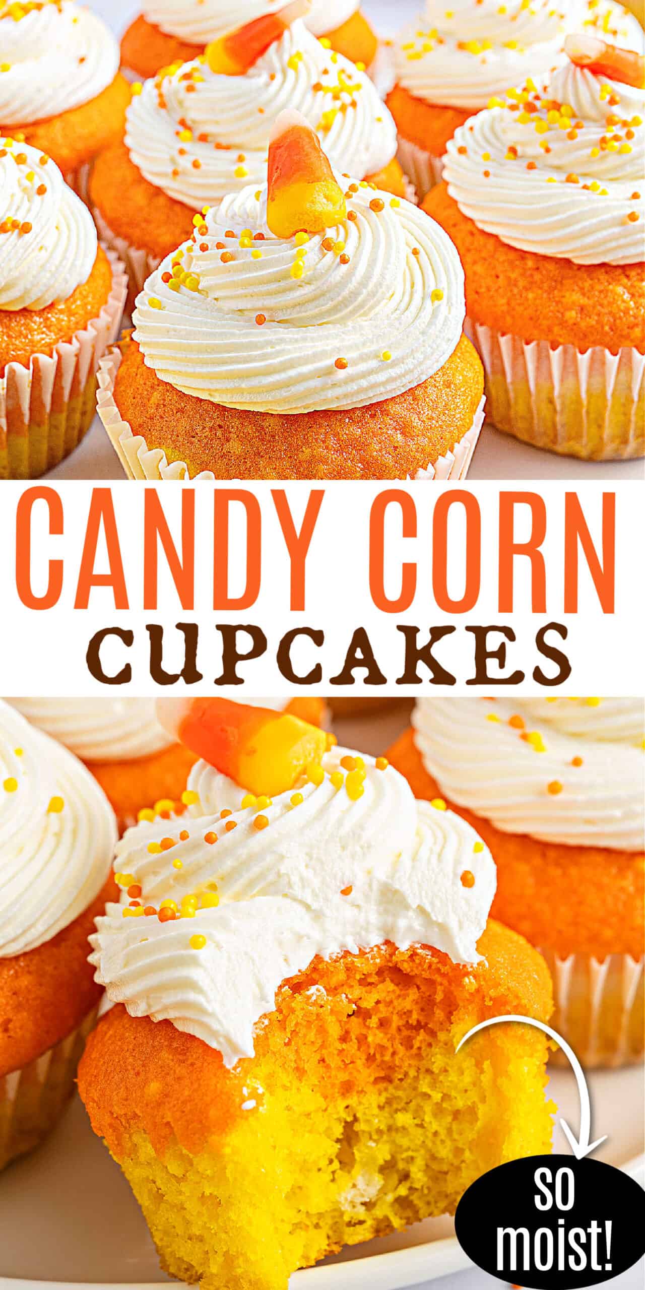 Candy Corn Cupcakes Recipe – Shugary Sweets